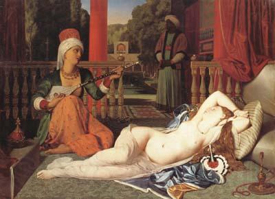 Jean Auguste Dominique Ingres Oadlisque with Female Slave (mk04) Germany oil painting art